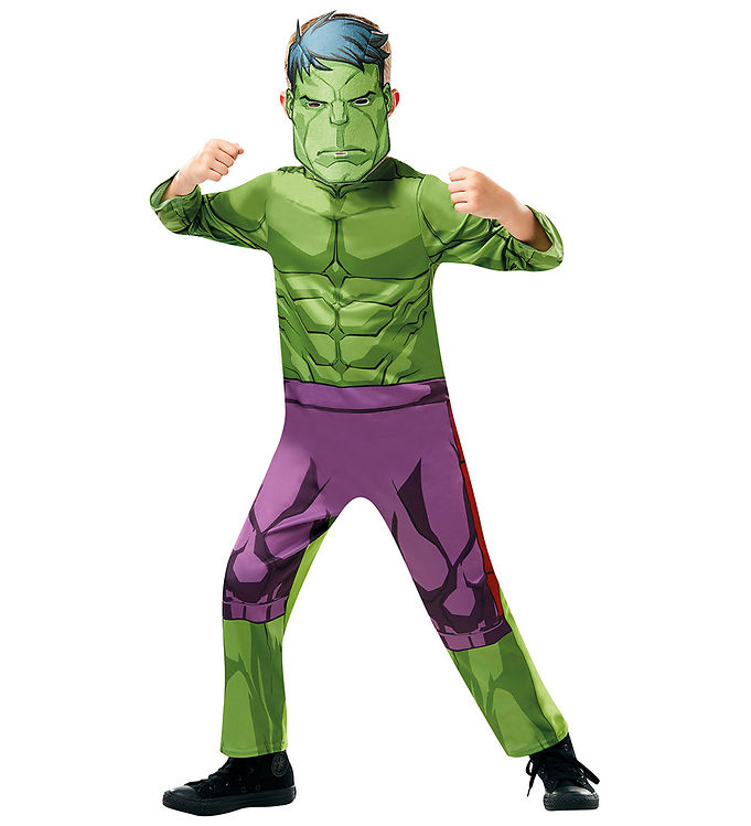 Hulk Kostume Til Børn - Marvel - Rubies - 128 Cm