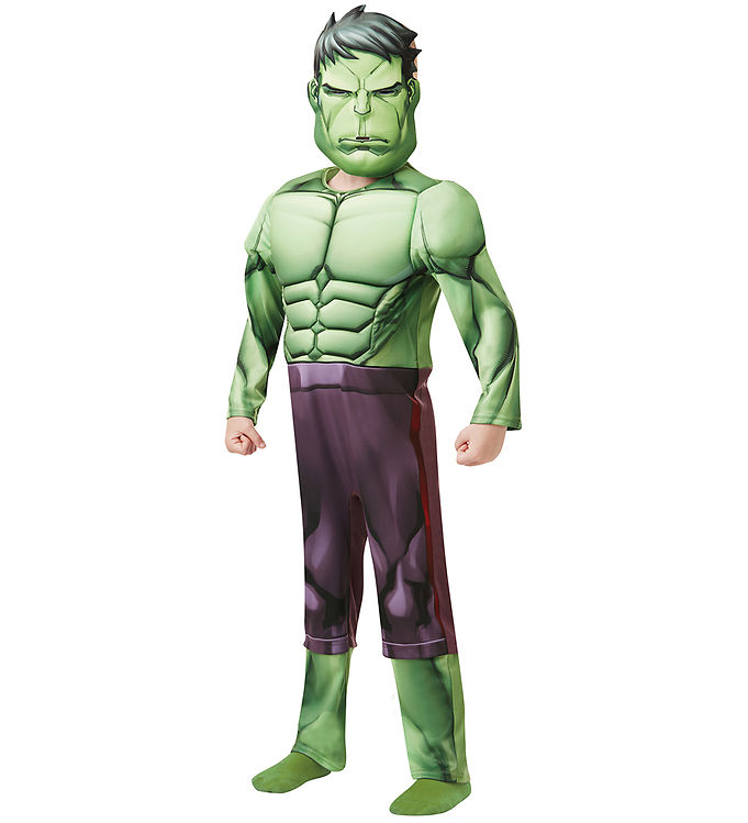 Marvel Hulken Børnekostume Deluxe - Large
