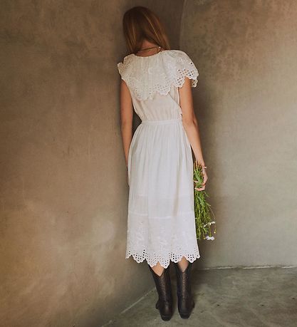 Designers Remix Kjole - Vera Broderie - Cream Designers Remix Kjole - Vera Broderie - Cream