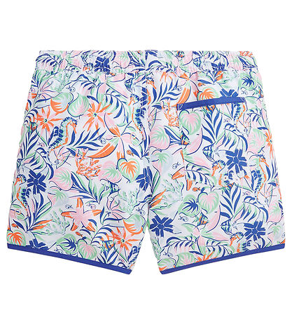 Polo Ralph Lauren Badeshorts - Briggs - Hvid m. Blå/Grøn/Orange/
