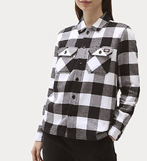 Dickies Skjorte - New Sacramento - Sort/Hvidternet Dickies Skjorte - New Sacramento - Sort/Hvidternet