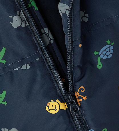 Name It Dynejakke - NbmMax - Dark Sapphire m. Print Name It Dynejakke - NbmMax - Dark Sapphire m. Print