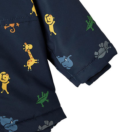 Name It Dynejakke - NbmMax - Dark Sapphire m. Print Name It Dynejakke - NbmMax - Dark Sapphire m. Print