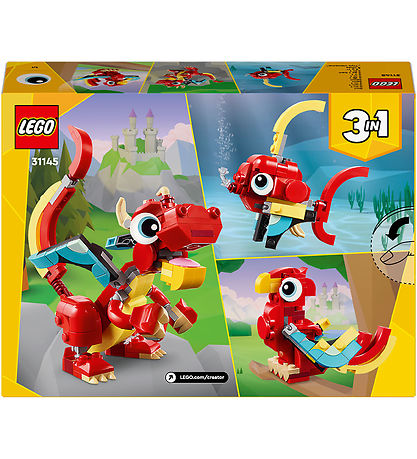 LEGO® Creator - Red Dragon 31145 - 3-I-1 - 149 Parts