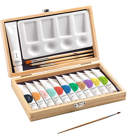 Djeco Malingsæt - 12 Farver - Artist's Box