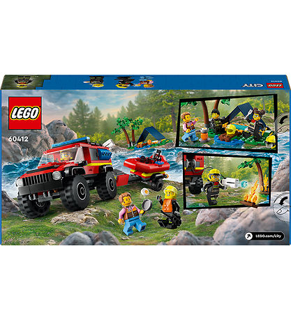 LEGO® City - 4x4 Fire Truck with Rescue Boat 60412 - 30 LEGO® City - 4x4 Fire Truck with Rescue Boat 60412 - 30