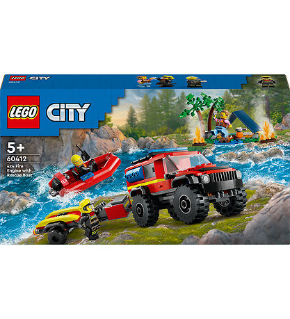 LEGO® City - 4x4 Fire Truck with Rescue Boat 60412 - 30