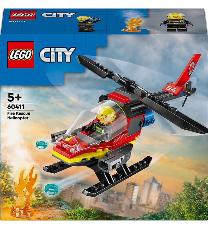 LEGO® City - Brandslukningshelikopter 60411 - 85 Dele
