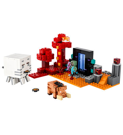LEGO® Minecraft - Baghold Ved Nether-portalen 21255 - 352 Dele LEGO® Minecraft - Baghold Ved Nether-portalen 21255 - 352 Dele