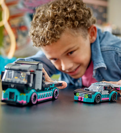 LEGO® City - Racerbil Og Biltransporter 60406 - 328 Dele