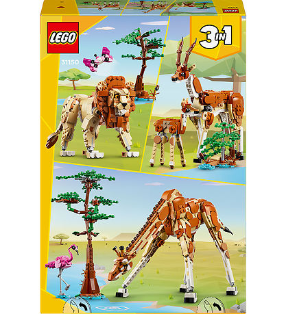 LEGO® Creator - Wild Safari Animals 31150 - 3-I-1 - 780 Parts