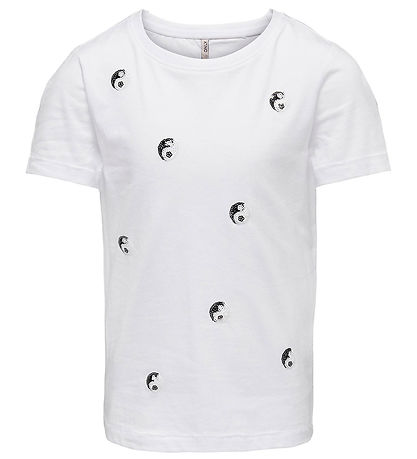 Kids Only T-shirt - KogKita Yin Yang - Bright White Kids Only T-shirt - KogKita Yin Yang - Bright White