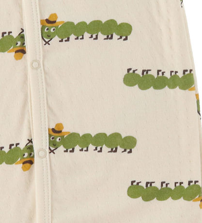 Petit Bateau Heldragt m. Fødder - Creme m. Print Petit Bateau Heldragt m. Fødder - Creme m. Print