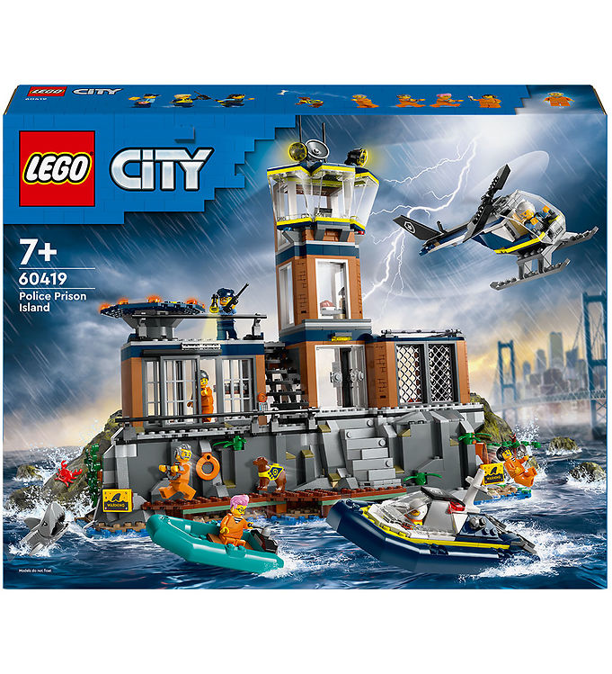 LEGO® City - Politiets fængselsø 60419 - 980 Dele
