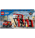 LEGO® City - Brandstation Med Brandbil 60414 - 843 Dele