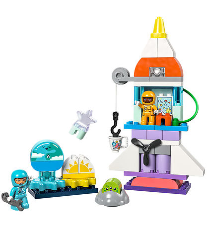 LEGO® DUPLO - 3-i-1-Eventyr Med Rumfærge 10422 - 58 Dele LEGO® DUPLO - 3-i-1-Eventyr Med Rumfærge 10422 - 58 Dele