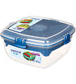 Sistema Madkasse m. Tilbehør - Salad Max To Go 1,63L - Blå Sistema Madkasse m. Tilbehør - Salad Max To Go 1,63L - Blå