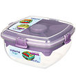 Sistema Madkasse m. Tilbehør - Salad Max To Go 1,63L - lilla