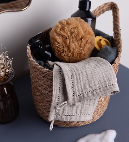 Sebra Vaskeklude - 3-pak - Musselin - Seabreeze Beige Sebra Vaskeklude - 3-pak - Musselin - Seabreeze Beige