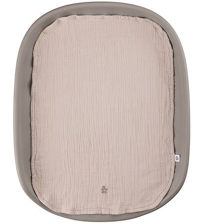 Sebra Pusleunderlag - 2-pak - Musselin - Seabreeze Beige