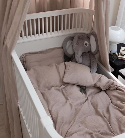 Sebra Sengetøj - Junior - Musselin - Seabreeze Beige Sebra Sengetøj - Junior - Musselin - Seabreeze Beige