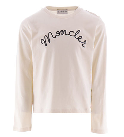 Moncler Bluse - Cream m. Broderi Moncler Bluse - Cream m. Broderi