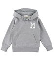 Moncler Hættetrøje - Gråmeleret Moncler Hættetrøje - Gråmeleret