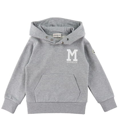 Moncler Hættetrøje - Gråmeleret Moncler Hættetrøje - Gråmeleret