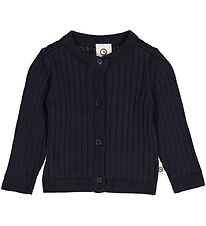 Müsli Cardigan - Knitted Rib - Night Blue Müsli Cardigan - Knitted Rib - Night Blue
