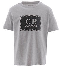 C.P. Company T-shirt - Gråmeleret m. Sort C.P. Company T-shirt - Gråmeleret m. Sort