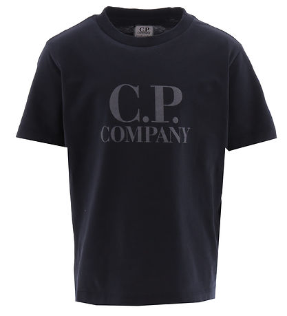C.P. Company T-shirt - Total Eclipse Blue m. Print C.P. Company T-shirt - Total Eclipse Blue m. Print