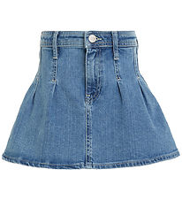 Tommy Hilfiger Nederdel - Pleated Denim - Rivendelmid Tommy Hilfiger Nederdel - Pleated Denim - Rivendelmid