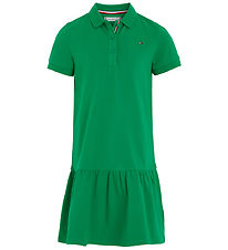 Tommy Hilfiger Kjole - Essential Polo - Olympic Green Tommy Hilfiger Kjole - Essential Polo - Olympic Green