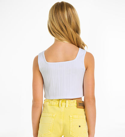 Tommy Hilfiger Top - Monotypie Rib - Weiß