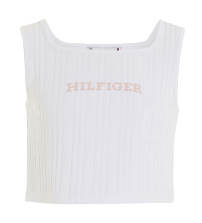 Tommy Hilfiger Top - Monotypie Rib - Weiß