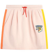 Kenzo Sweatnederdel - Veiled Pink m. Orange/Gul Kenzo Sweatnederdel - Veiled Pink m. Orange/Gul