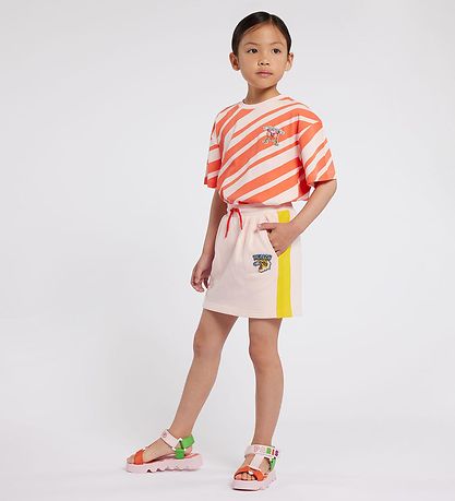 Kenzo Sweatnederdel - Veiled Pink m. Orange/Gul Kenzo Sweatnederdel - Veiled Pink m. Orange/Gul