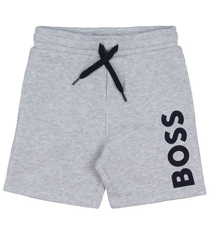 BOSS Sweatshorts - Gråmeleret m. Navy BOSS Sweatshorts - Gråmeleret m. Navy