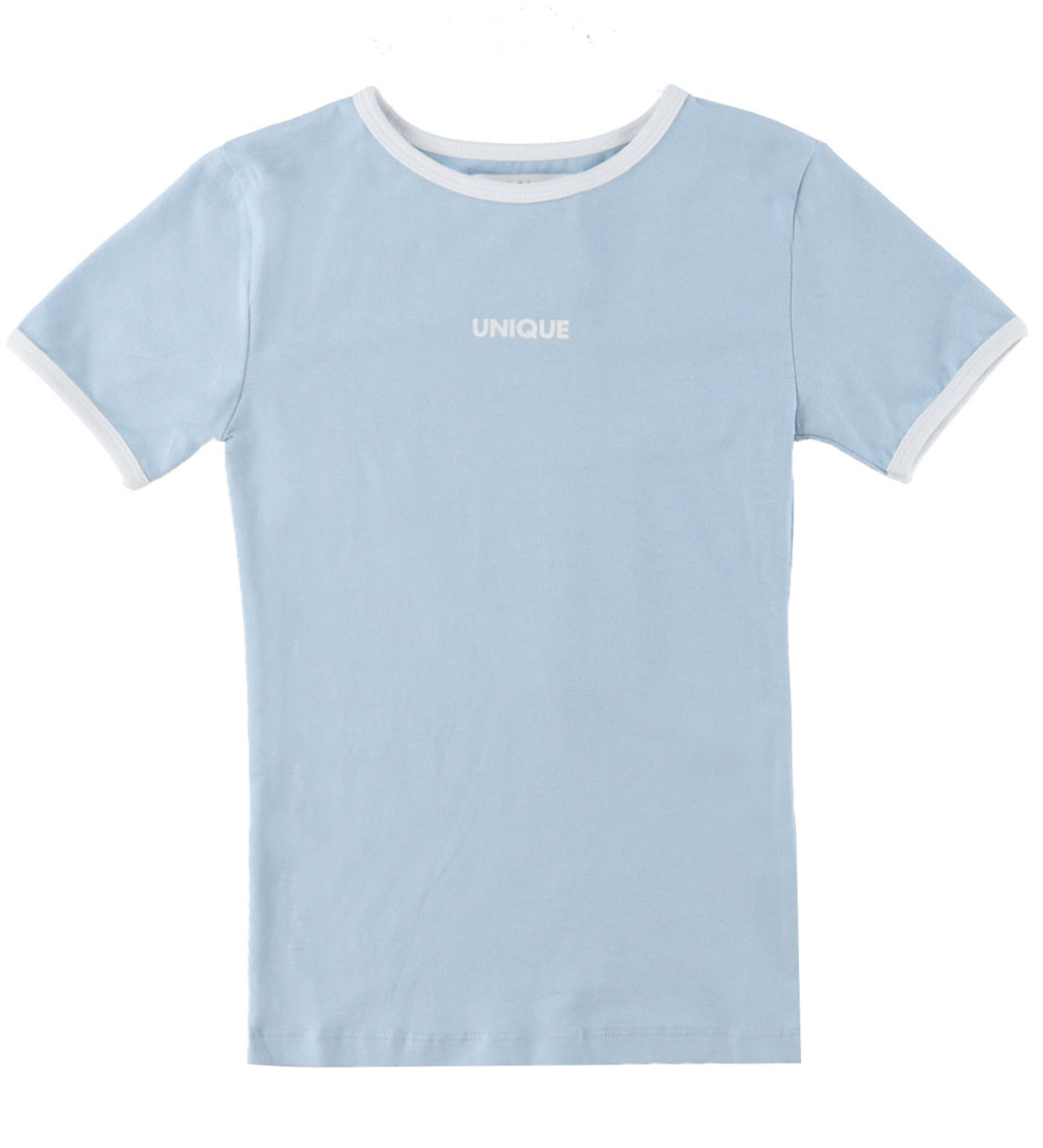 Hound T-Shirt - Hellblau m. Weiß - Hound - 16 Jahre (176) - T-Shirts