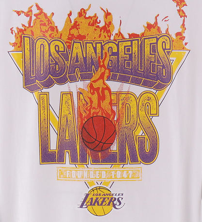 New Era T-Shirt - NBA - Lakers - Hvid New Era T-Shirt - NBA - Lakers - Hvid