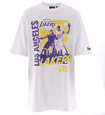 New Era T-Shirt - NBA Player Graphic - Lakers - Hvid New Era T-Shirt - NBA Player Graphic - Lakers - Hvid