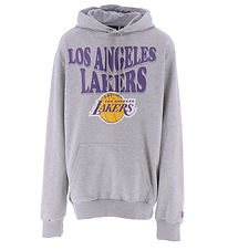 New Era Hættetrøje - Lakers - Grå New Era Hættetrøje - Lakers - Grå