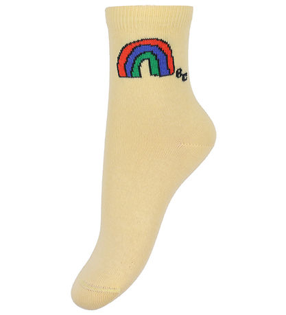 Bobo Choses Strømper - 2-pak - Rosa/Gul m. Print Bobo Choses Strømper - 2-pak - Rosa/Gul m. Print