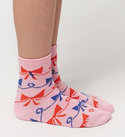 Bobo Choses Strømper - 2-pak - Rosa/Gul m. Print Bobo Choses Strømper - 2-pak - Rosa/Gul m. Print