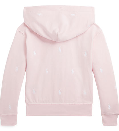 Polo Ralph Lauren Cardigan - Rosa/Hvid m, Logoer Polo Ralph Lauren Cardigan - Rosa/Hvid m, Logoer