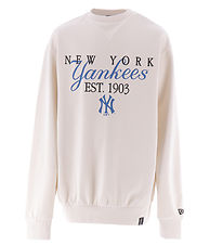New Era Sweatshirt - New York Yankees - Open White New Era Sweatshirt - New York Yankees - Open White