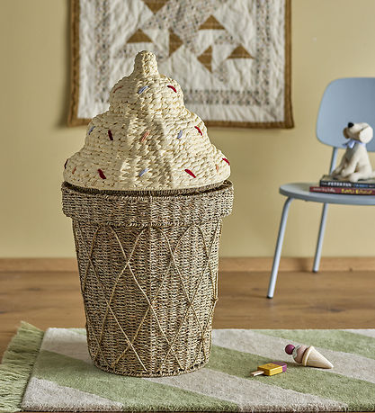 Bloomingville Kurv m. Låg - Cillie - 40x72 cm - Natur