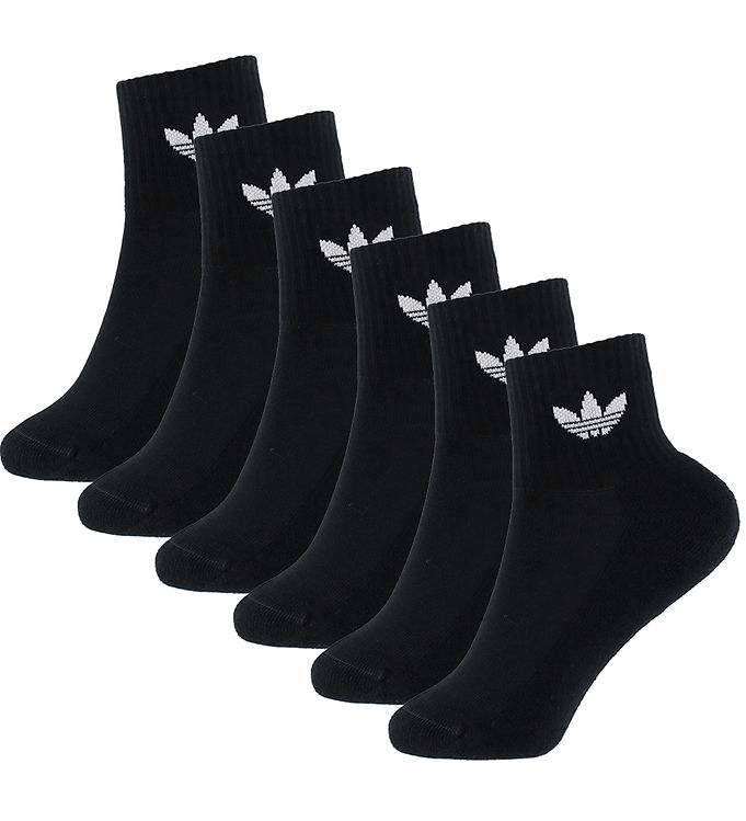 adidas Originals Strømper - Mid Ankle - 6-pak - Sort