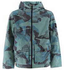 Stone Island Jakke - Emerald m. Print Stone Island Jakke - Emerald m. Print