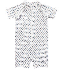 Sofie Schnoor Coverall Swimsuit - UV50+ - Blue/Flower Sofie Schnoor Coverall Swimsuit - UV50+ - Blue/Flower